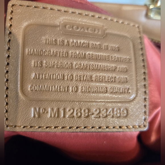 Coach Madison Pinnacle Woven Lily Satchel - Picture 13 of 14